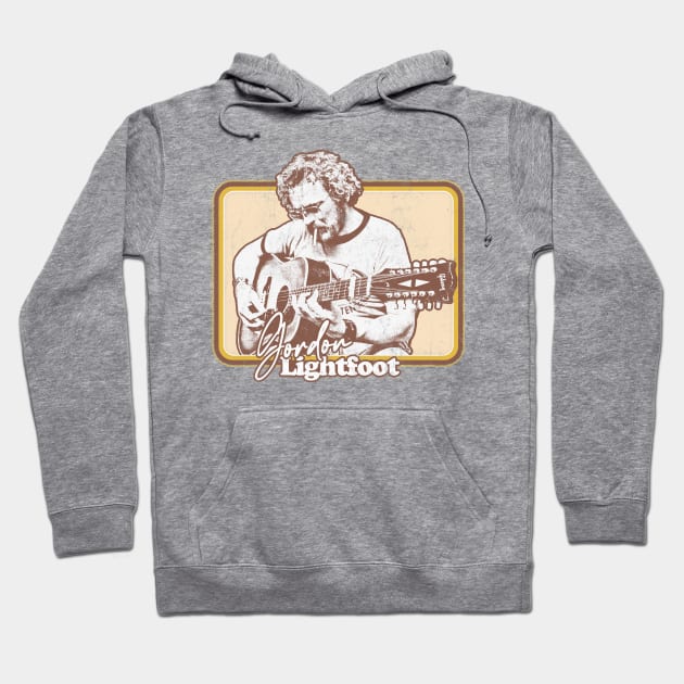 Gordon Lightfoot / Retro Style Country Fan Design Hoodie by DankFutura